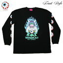 MISHKA 長袖Tシャツ ART JUNKIE コラボ BUTIGER CHAMPION LS TEE MFB-3LT ブラック 黒【 2022 ミシカ Tシャツ / メンズ ROCK PUNK HIPHOP / スケーター プロレス 格闘技 / ストリート ロンT / メール便可 / あす楽 】