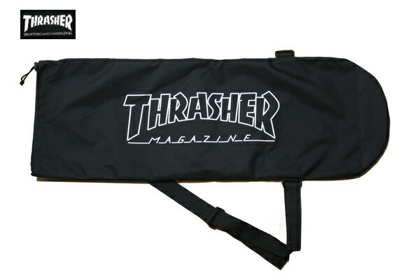 THRASHER スケートボードバッグ SKATE BOARD CASE THR236 ブラック 黒【 2022 メンズ / スラッシャー バッグ / スケーター / スケボー バッグ ケース BAG / ストリート / スケート / スラッシ…