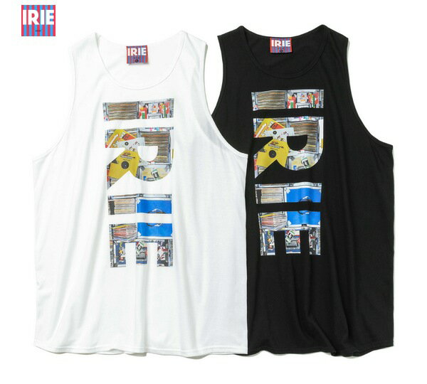 IRIE タンクトップ RECORD BOX TANK TOP IRHA22SP004 ホワイト ブラック