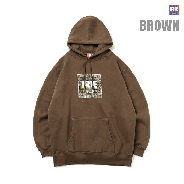 IRIE パーカー OLD RECORDBOX LOGO HOODIE IRAW23024 ブラウン