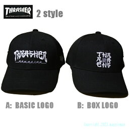 THRASHER キャップ SANSKRIT LOGO CAP TTR-C02 TTR-C04 ブラック 黒【 2023 メンズ CAP / スラッシャー キャップ / スケーター / ストリート / サーフ / スケート / スラッシャー スナップバック 帽子 / レゲエ / あす楽 】