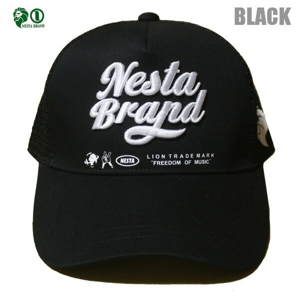 NESTA キャップ 3DロゴメッシュCAP 232NB8703 ブラック 黒【 2023 ネスタ キャップ / メンズ 帽子 / CAP / レゲエ / B系 / スケーター / ネスタブランド / NESTABRAND / あす楽 】