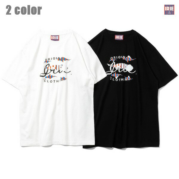 IRIE Tシャツ TEAR UP LOGO TEE IRSS24018 ホワイト ブラック 白 黒