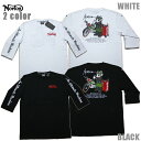 Norton 6分袖Tシャツ メンテナンスジェームス6分袖TEE 241N1110 ブラック ホワイト 黒 白【 2024 ノートン Tシャツ / メンズ ロンT 長袖 / 刺繍 / バイク バイカー / ストリート / アパレル 服 / メール便可 / あす楽 】