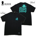 GRIZZLY Tシャツ Wavy SS TEE BLK vigr24sp30 ブラック 黒【 2024 グリズリー Tシャツ / メンズ Tシャツ ロゴ /スケーター スケボー スケートボード ストリート / B系 / メール便可 / あす楽 】