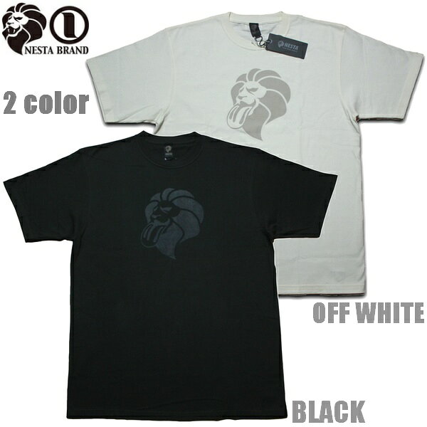 NESTA Tシャツ JAPAN加工フロントライオンTEE 262NB1012 ホワイト ブラック 黒 白 【 2026 メンズ Tシャツ / ネスタ 半袖 / レゲエ / ジャマイカ B系 / スケーター / ネスタブランド / NESTABRAND / メール便可 / あす楽 】