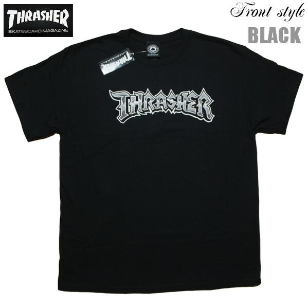 THRASHER Tシャツ DESTRUCTION S/S TEE 311688 ブラック 黒