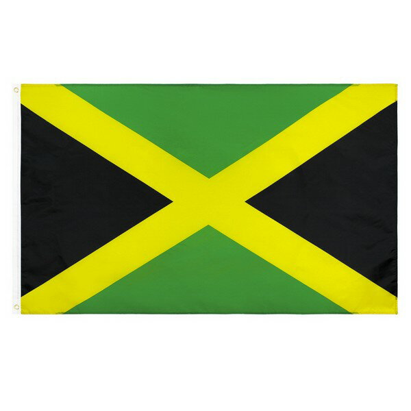 BIG フラッグ ジャマイカ / JAMAICA 国旗 約150cm×約90cm【 ビッグ フラッグ インテリア / タペストリー 模様替え / レゲエ ラスタ / ダンス フェス / 国旗 / 壁掛け / メール便可 / あす楽 】