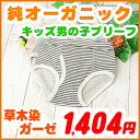 キッズ ブリーフ パンツ 【草木染ガーゼブリーフパンツ】 90 100 110cm オーガニックコットン 子供 ブリーフパンツ 男児 下着 インナー Kids パンツ アトピー Briefs