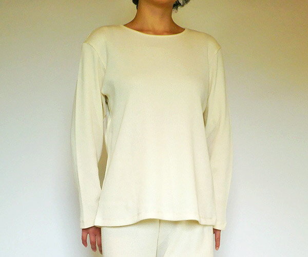 Mutter(ミュッター)『レディース用ワッフル長袖Tシャツパジャマ』