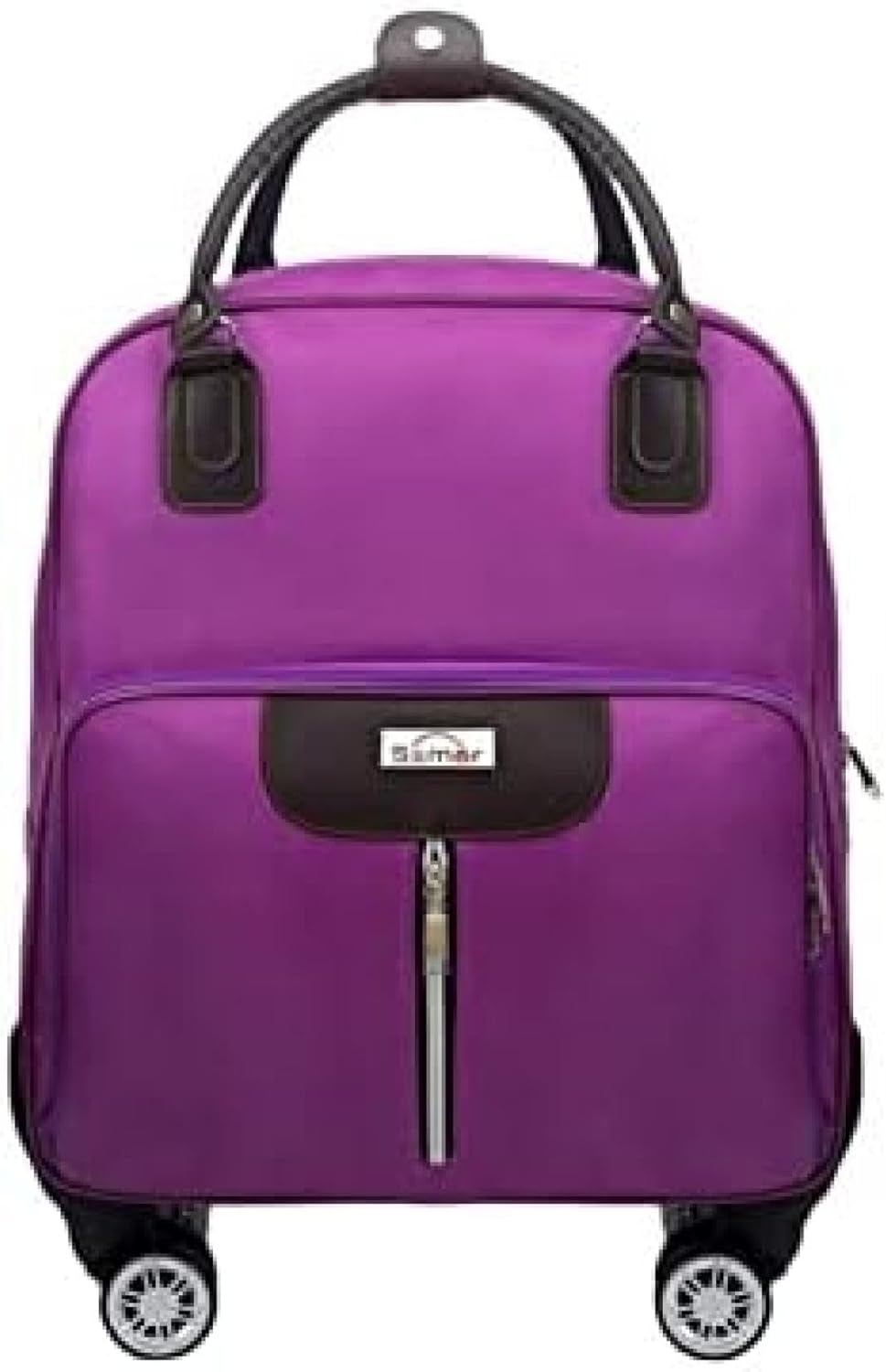 リュックキャリー 2way キャスターバッグ キャリーバッグ 30L 小型 4輪 2~3泊対応 撥水加工 トロリーバッグ メンズ レディース 短期旅行 合宿 旅行バッグ スーツケース 出張 パープル