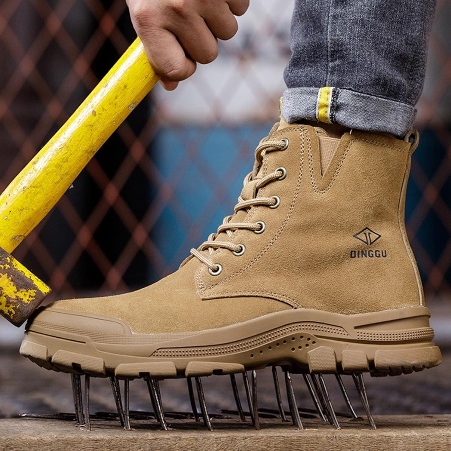 安全靴 セーフティーシューズ メンズ 作業靴 先芯入り 刺し傷防止ソール 大きいサイズ ハイカット スニーカー 軽便 歩きやすい 柔軟 滑り止め 耐摩耗 屋内作業 製造工場 屋外開発 四季