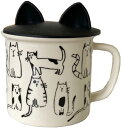マグカップ 朝食 カップ コーヒーカップ 300ml セラミック おしゃれ 可愛い 猫柄 動物 耐熱耐冷 紅茶 ミルク ジュース ウォーター カップ 家庭用 オフィス 記念品 誕生日 新築祝い 感謝祭(3)