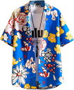 花柄シャツ 半袖シャツ メンズ 開襟シャツ アロハシャツ ステンカラー カジュアルシャツ ハワイシャツ ビーチ風 お兄系