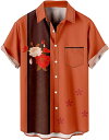 アロハシャツ メンズ 半袖 大きいサイズ 5XL 綿 カエデの葉 夏 涼しい シャツ ファッション シャツ ゆったり シャツ ボタン ポロシャツ 旅行 プリントtシャツ カジュアル 通気 人気 吸汗