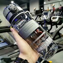 大容量水筒 1500ml 1000ml 1.5リットル 1リットル 650ml ワンタッチオープントップ クリアボトル 蓋付き タンブラー ウォーターボトル 夏用 旅行 ジム スポーツ 運動用 サイク(3)