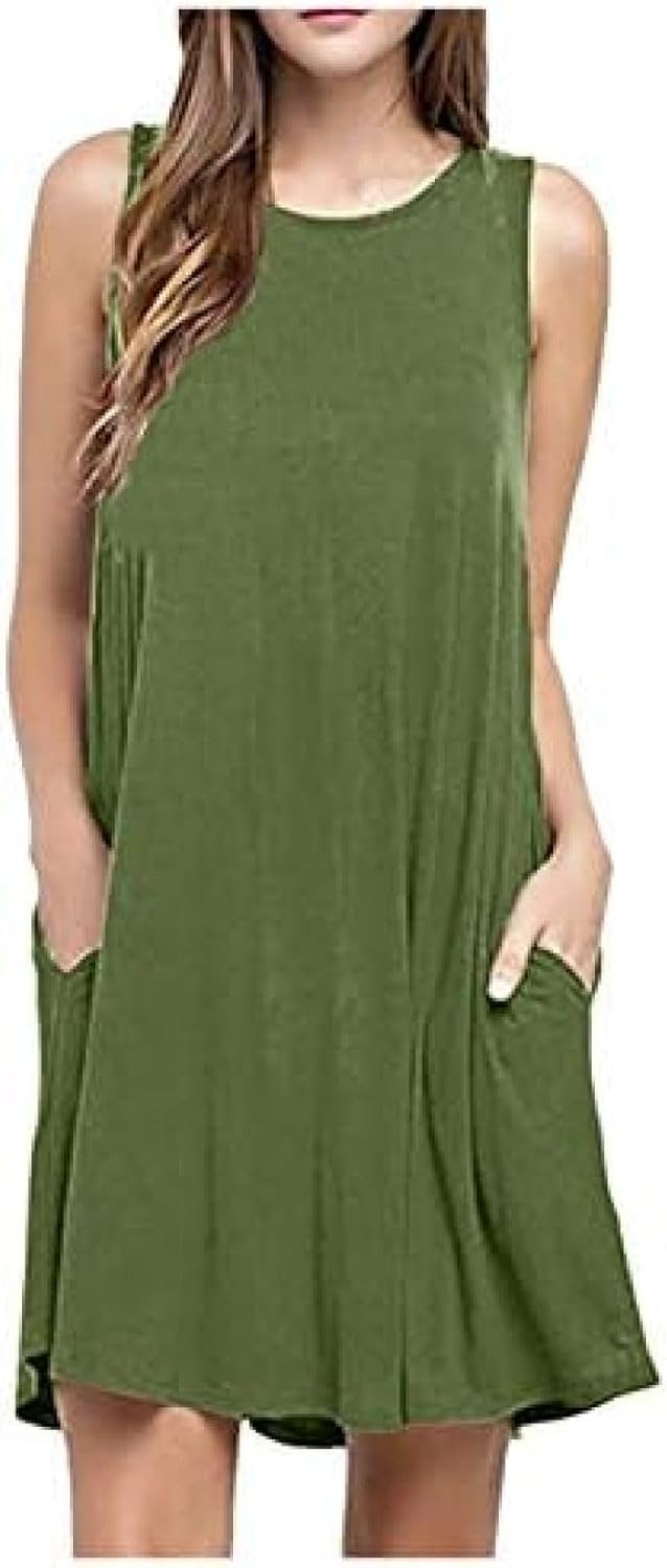 リゾートワンピース レディース 夏 サマードレス 膝丈 マキシ丈 セクシー 大きいサイズ キャミソール ワンピース ドレス きれいめ フレア かわいい 無地 トップス 大人 パーティードレス 通勤 体のサムネイル