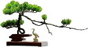 人工盆栽 幸運を呼ぶ松 鉢植え 室内 人工観葉植物 中国風 リビングルーム 書斎 玄関 オフィス デスクトップ 装飾 工芸品 人工盆栽(3)