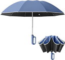 逆さ傘 自動開閉 晴雨兼用カラビナハンドル 折り畳み傘 軽い UVカットUPF50 紫外線遮断 メンズ レディース 軽量 大きめ ワンタッチ おりたたみ傘 超撥...