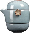 茶具茶盤,茶器セット中国茶器セット創作茶器 茶具ティーポットティーポット 耐熱ガラス陶器海外旅行 便利グッズ 携帯急須茶