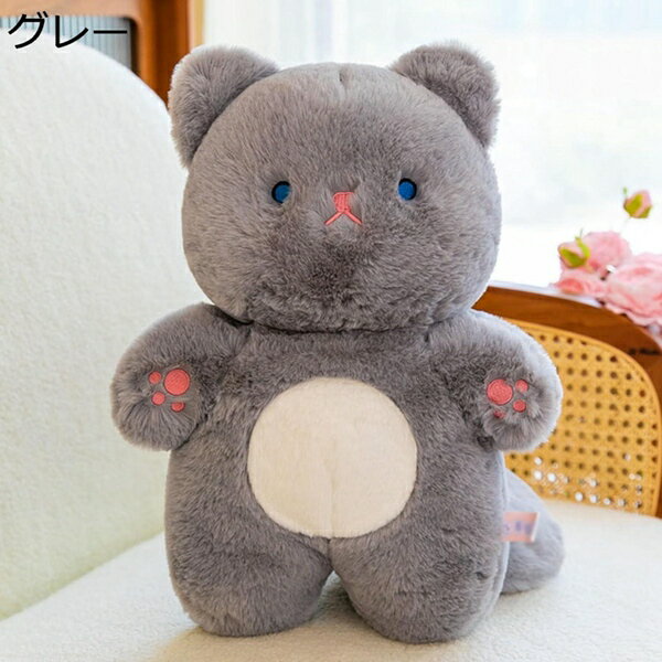 購入25％OFF 太る猫 縫いぐるみ ニャンコちゃん ぬいぐるみ 大きい尻尾 グレー 26cm 抱きまくら おもちゃ 可愛い 萌え 乙女心 もちもち ふわふわ モフモフ 添い寝 お誕生日プレゼント クリスマス インテリア