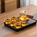 ティーポットセット 急須 500ml おしゃれ ティーセット ガラスやかん 直火対応 ガラスティーポット 湯呑み 割れに