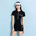 フィットネス水着 ワンピース レディース水着 体型カバー 競泳 練習用 オールーインワン 女子 高校生 スイミング 水陸(4)