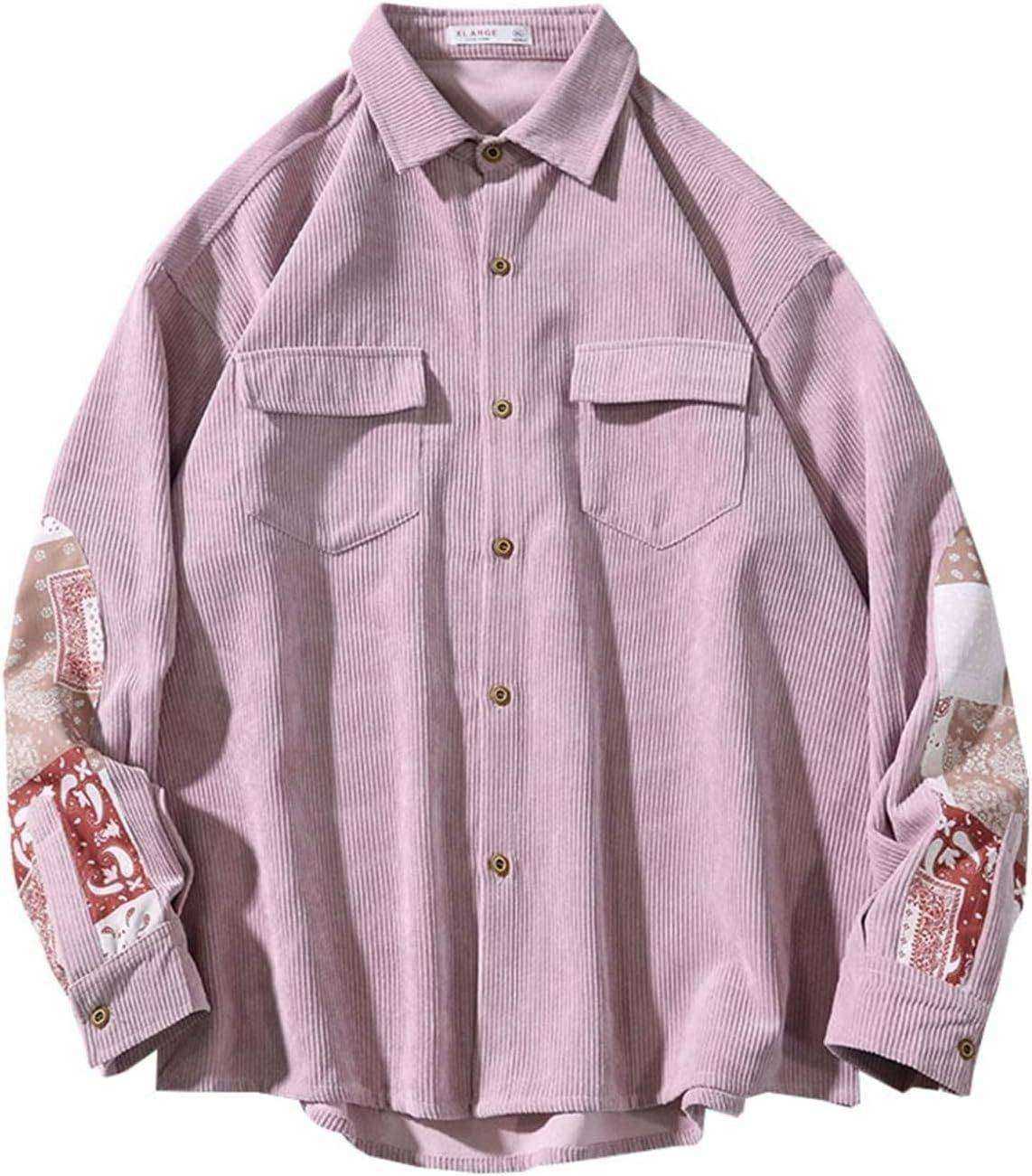 コーデュロイ カジュアルシャツ メンズ 長袖 ポロネック 大きいサイズ ボタンダウン 春秋 柔らかい 快適 ワイシャツ 通勤 普段