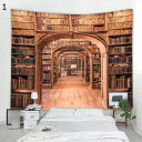 購入15%-30%OFF 本棚 書棚 図書館タペストリー インテリア 多機能壁掛け 150*150cm おしゃれ飾り リビングの飾り マンション 背景布 プレゼ...