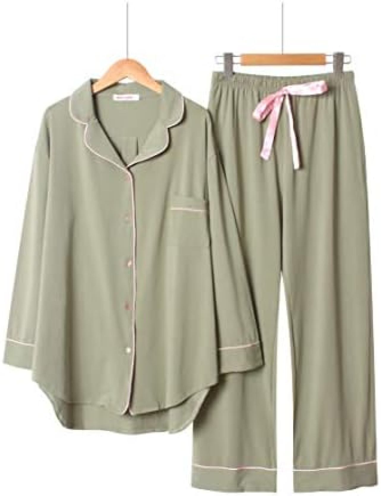 パジャマ レディース 綿100 ルームウェア 長袖 吸汗 通気 肌に優しい 部屋着 便利服 寝間着 二点セット可愛い 上下セット