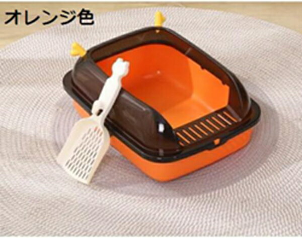 購入15％-30%OFF 猫トイレ 大きめ 半密閉式 飛び散らない 漏れ砂穴設計 ハイサイド オープンタイプ?スコップ 猫用トイレ本体 取り外し可能 出入り自由 清潔 耐久性 おしゃれ?大型猫 子猫 ネコトイレ キャットトイレ 可愛い