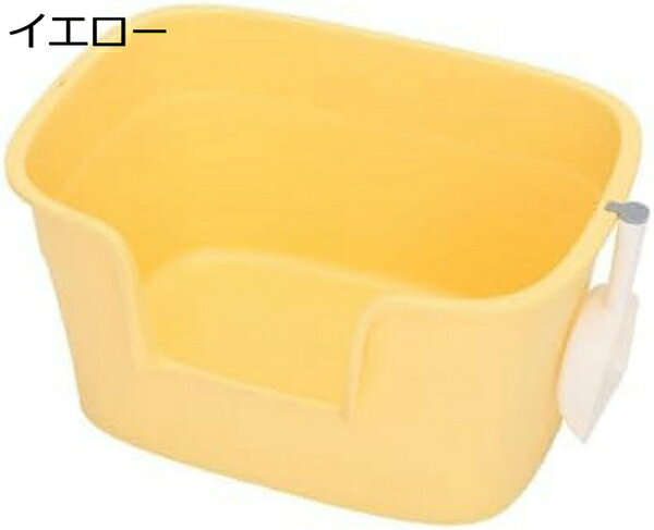 購入15％-30%OFF 猫トイレ 一体成形 大型 深め 広々サイズ 猫用トイレ本体 オープンタイプ 飛び散らない 掃除簡単 清潔 洗える ネコトイレ システムトイレ スコップ付き 耐久性 63.2x45.2x32.8cm 猫用品 おしゃれ