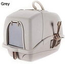 購入25%OFF 猫用トイレ本体 58*44*42cm ペット用品 ペットのトイレ猫のフード付きのリタールートレイ 一体成形クリップは ハンドルや小動物 ウサギ 子犬 小型犬用のドアを開けます