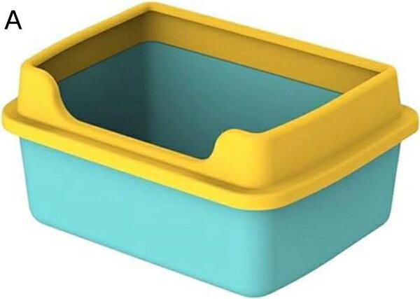 購入25％OFF 猫トイレ 猫用トイレ本体 獣医師開猫トイレ 大型 ハーフカバー 長方形 おしゃれ 簡単掃除 清潔 飛散防止 一体成形 成猫 小さい猫 猫用 可愛い ペット用トイレ ネコトイレ 猫のトイレ