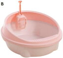 購入15%-30%OFF 猫トイレ 本体 半閉鎖式猫トイレ ペットトイレ 掃除しやすい 大型 砂の飛び散ら防止 掃除簡単 脱臭抗菌 洗いやすい
