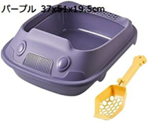 購入15%-30%OFF 猫用トイレ 半密閉型猫トイレ ハイサイドスクーパー付き猫砂ボックスポータブル猫砂洗面器深いトイレ子猫トイレあらゆる種類の猫砂用