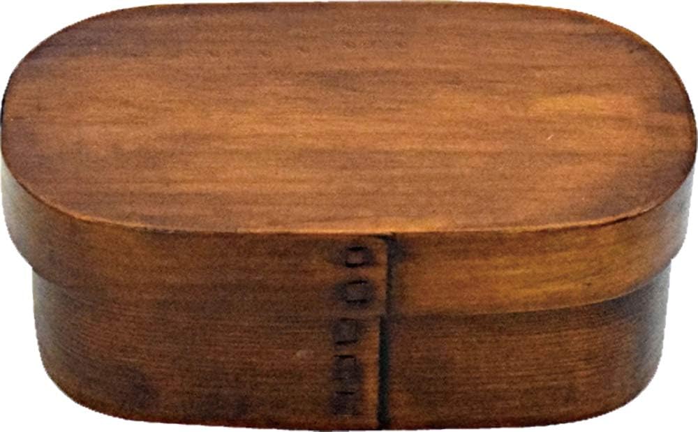 逸品社弁当箱くつわ型ブラウン食洗杉...