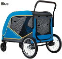 購入15%-30%OFF ペット用ベビーカー ペットカート 犬猫用 大型ペット用ベビーカー 大型犬用 犬用ベビーカー 頑丈 犬用乳母車旅行キャリッジ大型犬用の大...