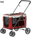 購入15%-30%OFF ペット用ベビーカー 子犬と子猫のためのペット用の分離した便利な子犬用ベビーカー折りたたみ式軽量素材 犬 バギー