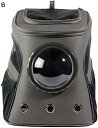 購入15%-30%OFF 大型ペットバックパックポータブル宇宙カプセル通気窓猫キャリア犬バッグペット製品 猫 リュック 猫 キャリーケース ネコリュック (B)