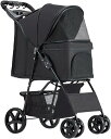 購入15%-30%OFF 犬用ベビーカー ペットカート ベビーカー バギー 犬 猫 多頭 小型中型犬と猫用のペット用ベビーカー 犬と猫用ベビーカー 折りたたみ式...