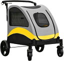 購入15%-30%OFF ペットカート ベビーカー バギー 犬 猫 多頭 4輪大型犬用ベビーカー犬用ベビーカー中型大型犬用折りたたみ式ペットベビーカー障害者用猫...