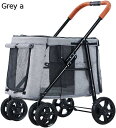 購入15%-30%OFF 大型犬用犬用ベビーカー ペットカート ベビーカー バギー 犬 猫 多頭 大型犬用ベビーカー 複数のペット用猫カートトロリー 折りたたみ...