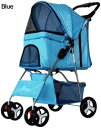 購入15%-30%OFF ペットカート ベビーカー バギー 犬 猫 多頭 ペットベビーカー小型・中型ペットお出かけベビーカー軽量通気性犬用ベビーカー犬用ウォーキ...
