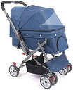 購入15%-30%OFF ペットトラベル ベビーカー ペットカート ベビーカー バギー 犬 猫 多頭 ペットトロリー ペットベビーカートラベルカートペットワゴン...