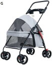ペット用ベビーカー ペットカート ベビーカー バギー 犬 猫 多頭 ペットのお出かけ用ベビーカー 小型プルカート 子犬用ベビーカー 犬用散歩カート 小型 軽量 ...