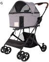 ペットバギー ペットベビーカー ペットカート ベビーカー バギー 犬 猫 多頭 犬ベビーカー ポータブルクロスボディ 多機能猫と犬のベビーカー ポータブル犬ベビ...