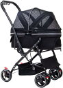 ペットカート ベビーカー バギー 犬 猫 多頭 ペット用ベビーカー 小型中型犬用 / 2匹の猫 犬用ベビーカー ペット 猫 犬用ベビーカー ベビーカー 旅行キャ...