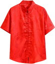 シャツ メンズ カジュアルシャツ 中華服 チャイナシャツ 漢服 上着 長袖 夏 チャイナ風 唐装 トップス 男性 中華 半袖 コスチューム チャイナトプス 中華...