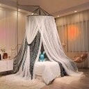 蚊帳 天蓋 モスキートネット かや お姫様 オシャレ 吊り下げ 天蓋カーテン 畳 ダブルベッド シングルベッド用 密度が高い 虫除け 通気性 大空間 虫除け対策...